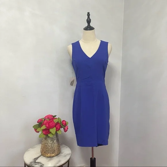 # Forever 21 Contemporary Asymmetrical Sleeveless Blue Short Dress New With Tag - Picture 5 of 15